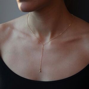 Catbird 14k Gold Greco Lariat Necklace